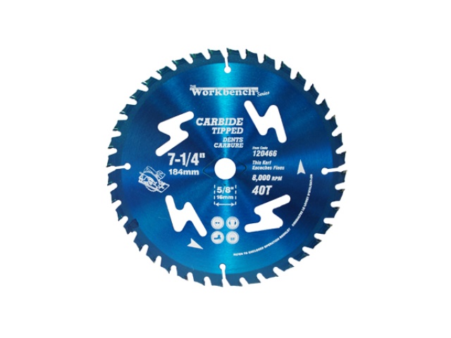 saw blade 7 1/4 thin kerf  40 teeth