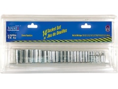 14 Pc 3/8 Shallow Socket Set Metric