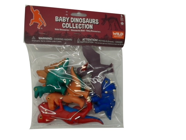 Baby Dinosaur Figures 5pk. Plastic Wild Republic