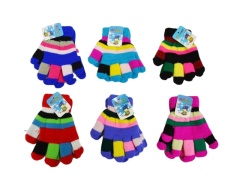 KIDS MULTICOLORED GLOVES ASST'D