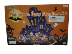 Halloween Party Supplies Kit 96pcs. Funlittletoys