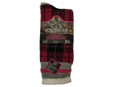 Socks Women's Crew 2pk. Pink/Purple Realtree