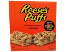 Reese's Puffs Cereal Bars 5pk. 120g. Peanut Butter & Cocoa (endcap)