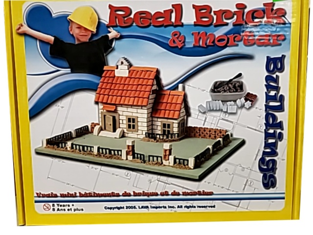 Building Mini Small House Real Brick & Mortar