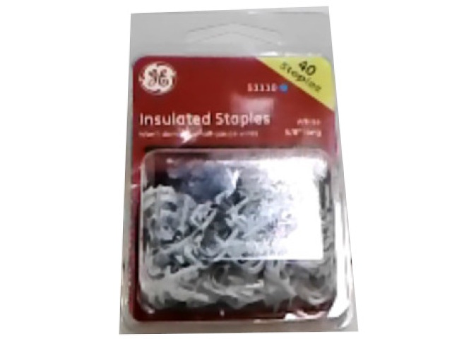 Staples Insulated 5/8 White 40pk. G.E.\