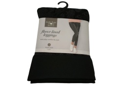 Fleece Lined Leggings Ladies Black Britt's Knits