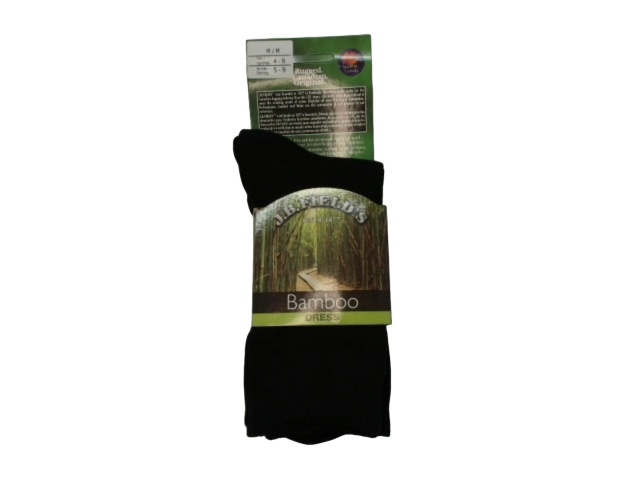 Bamboo Dress Socks Medium Black 3pk. J.B. Field\'s