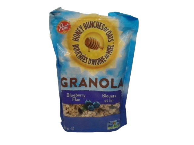 Blueberry Flax Granola 340g. Honey Bunches Of Oats Post