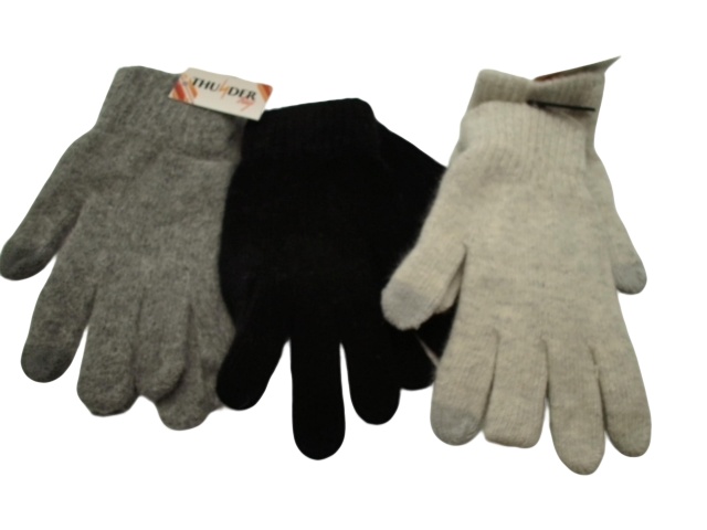 Woolen Gloves w/Touch Assorted