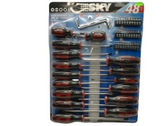 48pc. Screwdriver Set Sky