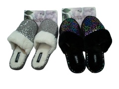 Ladies Memory Foam Slippers Kensie Black Or Gray