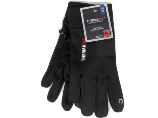 Touch Gloves Black One Size Fits Most Thermax