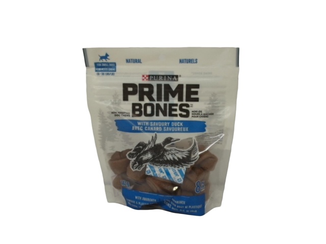 Dog Treats Prime Bones w/Savoury Duck 8pk. 142g. Purina