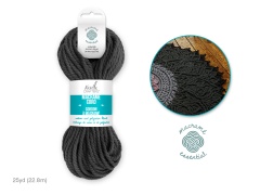 Macrame Cord D-Charcoal 4mm 25yds Needlecrafters