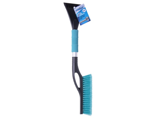 Snow brush with ice scraper 24 inch aluminum (endcap)