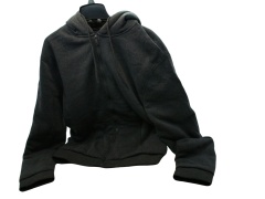 Men's Zipper Hoodie Jacket Charcoal Sherpa Lined Mountain Ridge