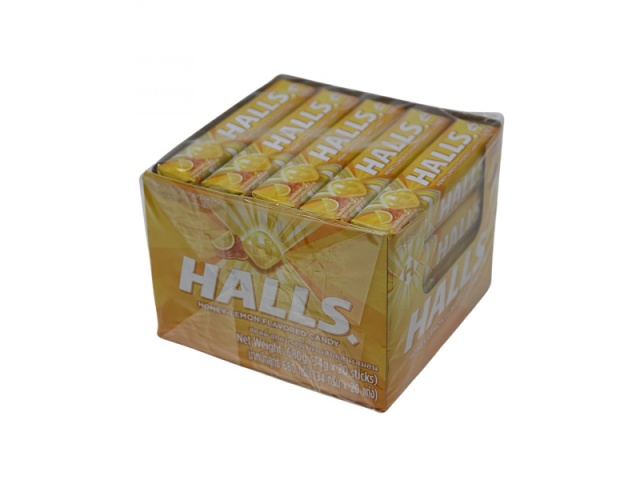 HALLS STICK 20X34G HONEY LEMON - each sold individually