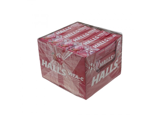 HALLS STICK 20X34G VITAMIN-C STRAWBERRY - each sold individually