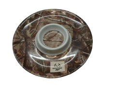 Chip & Dip Plate 12 Melamine Forest Camo Realtree