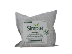 SIMPLE FACIAL WIPES 25CT AGE RESIST