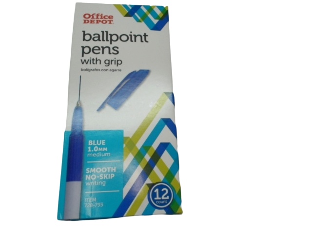 Ballpoint Pens 12pk. Blue Office Depot