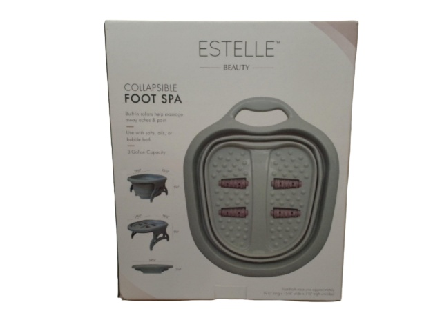 Collapsible Foot Spa Grey Estelle Beauty