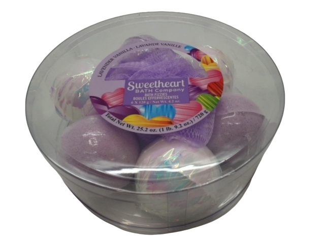 Bath Bomb 6pk. Assorted Sweetheart