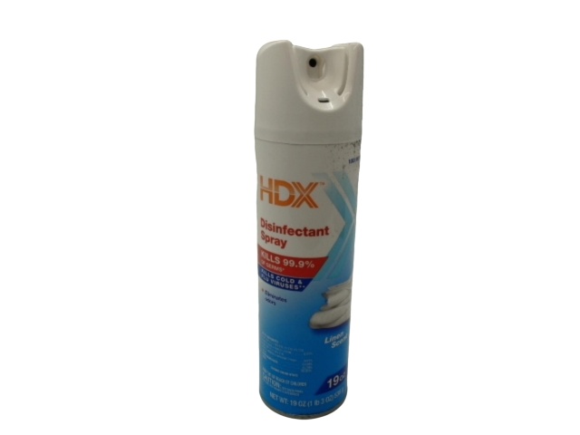 Disinfectant Spray Linen Scent 538g. Hdx (endcap)(NEED LABELS)