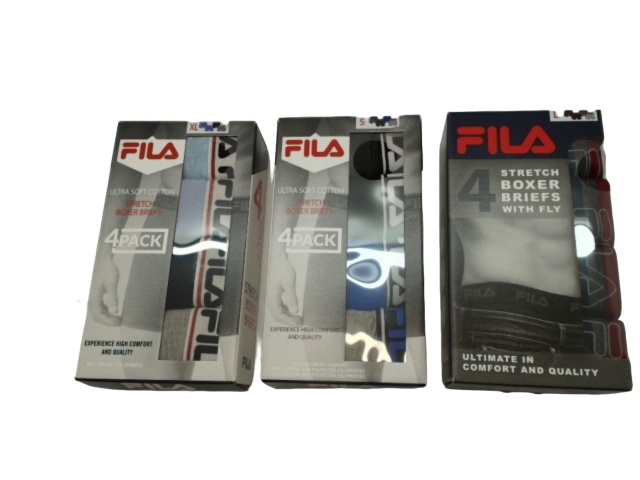 Stretch Boxer Briefs 4pk. Assorted Fila