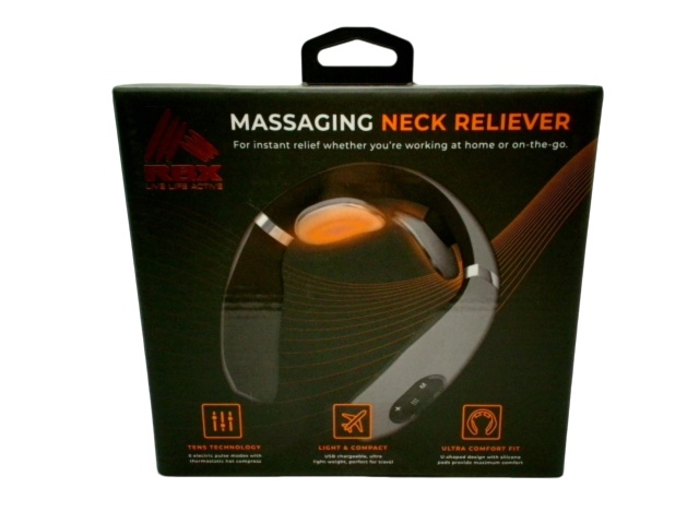 Massaging Neck Reliever 6 Pulse Modes W/hot Compress