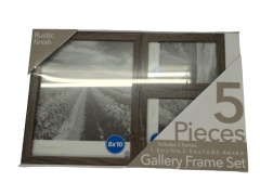 Gallery Frame Set 5pcs. Rustic Finish (ENDCAP)