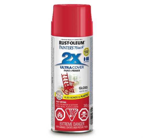 Rustoleum Apple Red Painters Touch 2X Spray Paint 340G Gloss