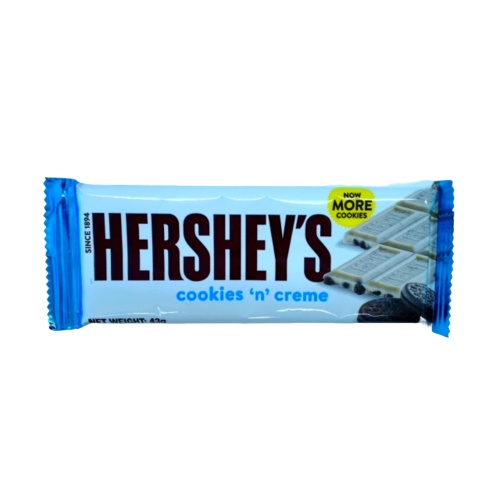 Hershey's Coookies 'n' Crème Chocolate Bar 43g.