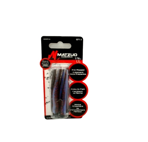 Ned Style Rig 1/16oz. Pearl Goby Matzuo 5pk.