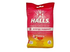 Halls Strawberry Lemonade Energy Support 25 Drops