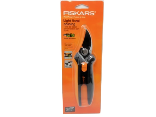 Floral Pruner Steel Black/Orange Fiskars (ENDCAP)