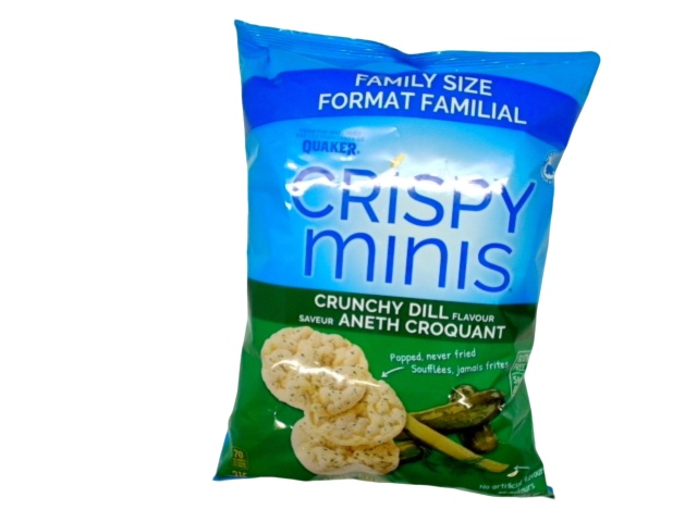 Crispy Minis Crunchy Dill Flavour Brown Rice Cakes 215g.